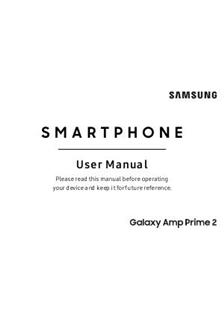 Samsung Galaxy Amp Prime 2 manual. Smartphone Instructions.